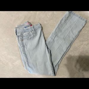 Girls The Children’s Place Sky Wash Blue Skinny Jeans Size 12 adjustable waist